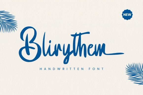Blirythem: The Handwritten Font for Modern Creatives