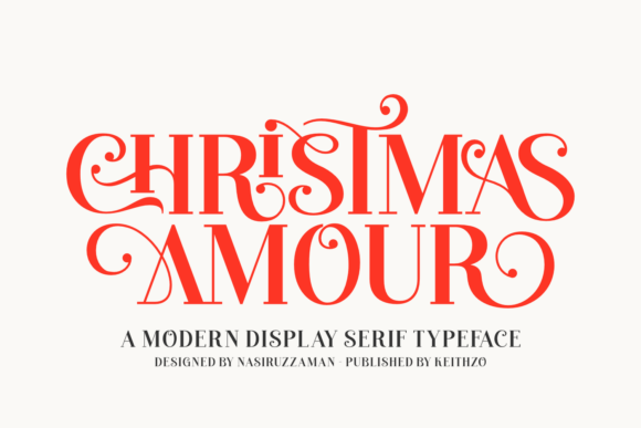 Christmas Amour: A Typeface for Festive Elegance