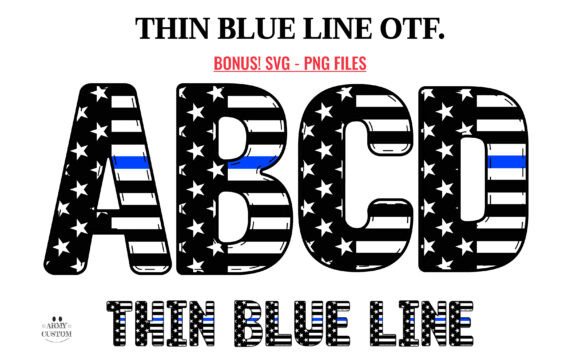 Discovering the Thin Blue Line Flag Font: Style Meets Patriotism