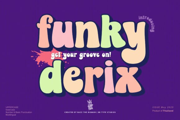 Funky Derix: A Groovy Typeface for Modern Designs