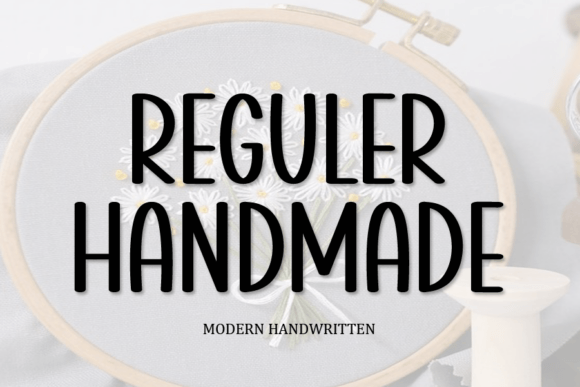 Reguler Handmade Font for Creative Design