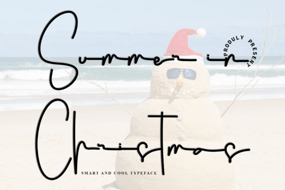 Summer in Christmas: A Handwritten Font for Every Season