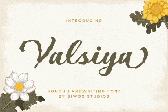 Valsiya: Raw Handwritten Character for Bold Design