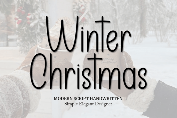 Winter Christmas Font for Creative Projects
